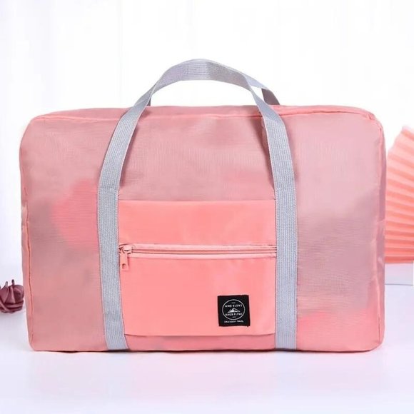 Other - NWT Pink Foldable Travel Duffle Bag, Lightweight Waterproof